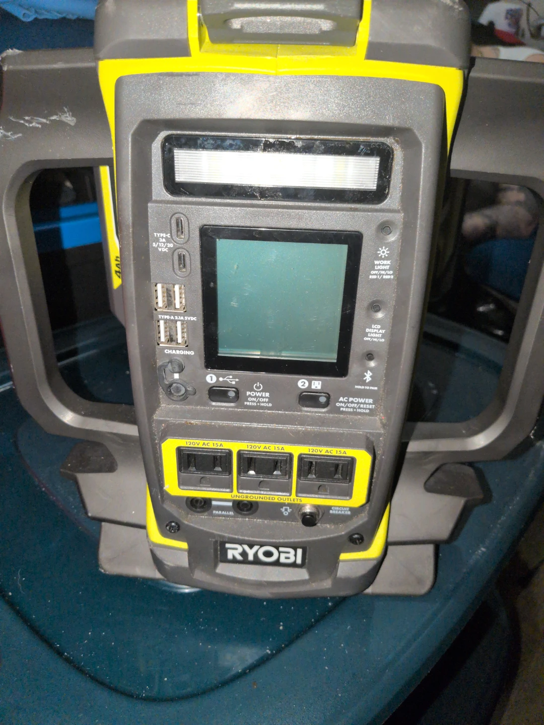 Ryobi 40V Power Source Inverter  w two  40v  lithium batteries