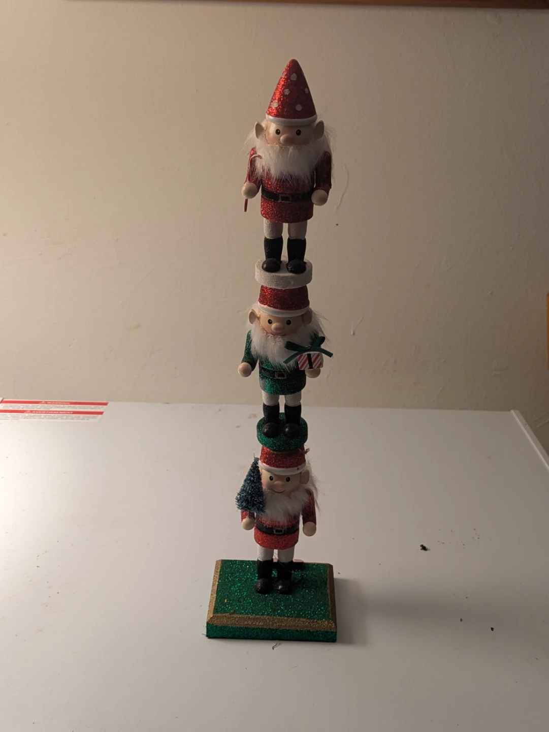Stacked Santa Christmas Nutcracker Decoration