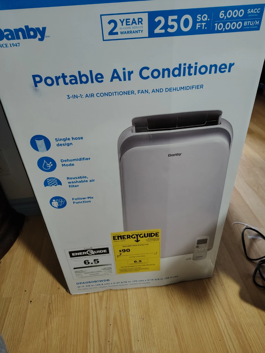 Danby Portable Air Conditioner DPA060B1WDB