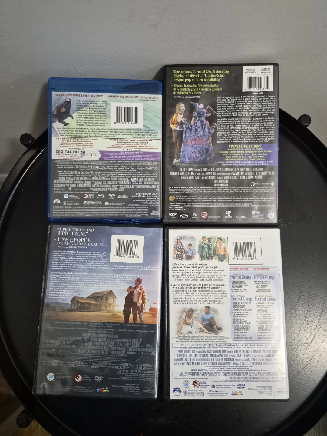 Set of 4 Classic Movies: Mission Impossible, Beetlejuice & More - photo 2