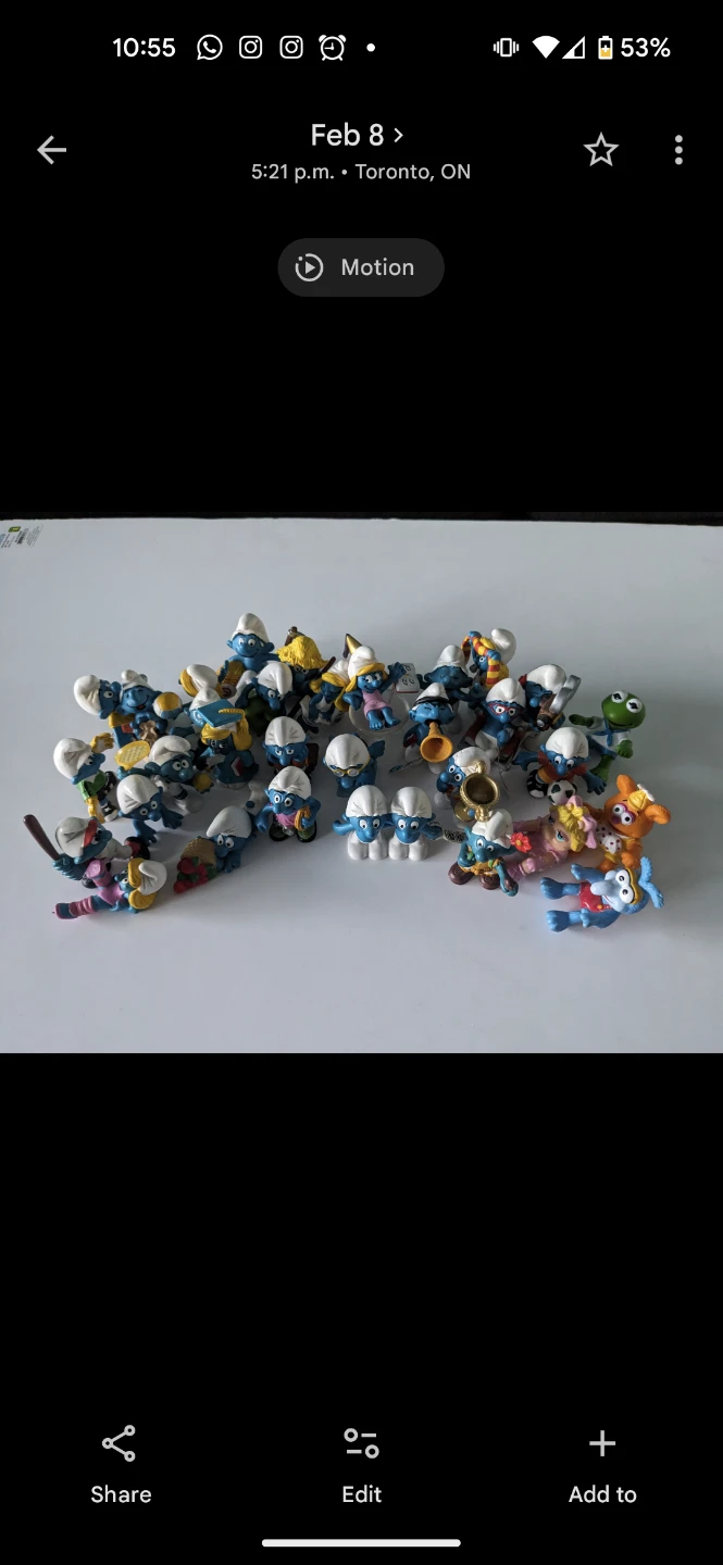 Collection of Vintage Smurf Figures with Tin Lunchbox - photo 2