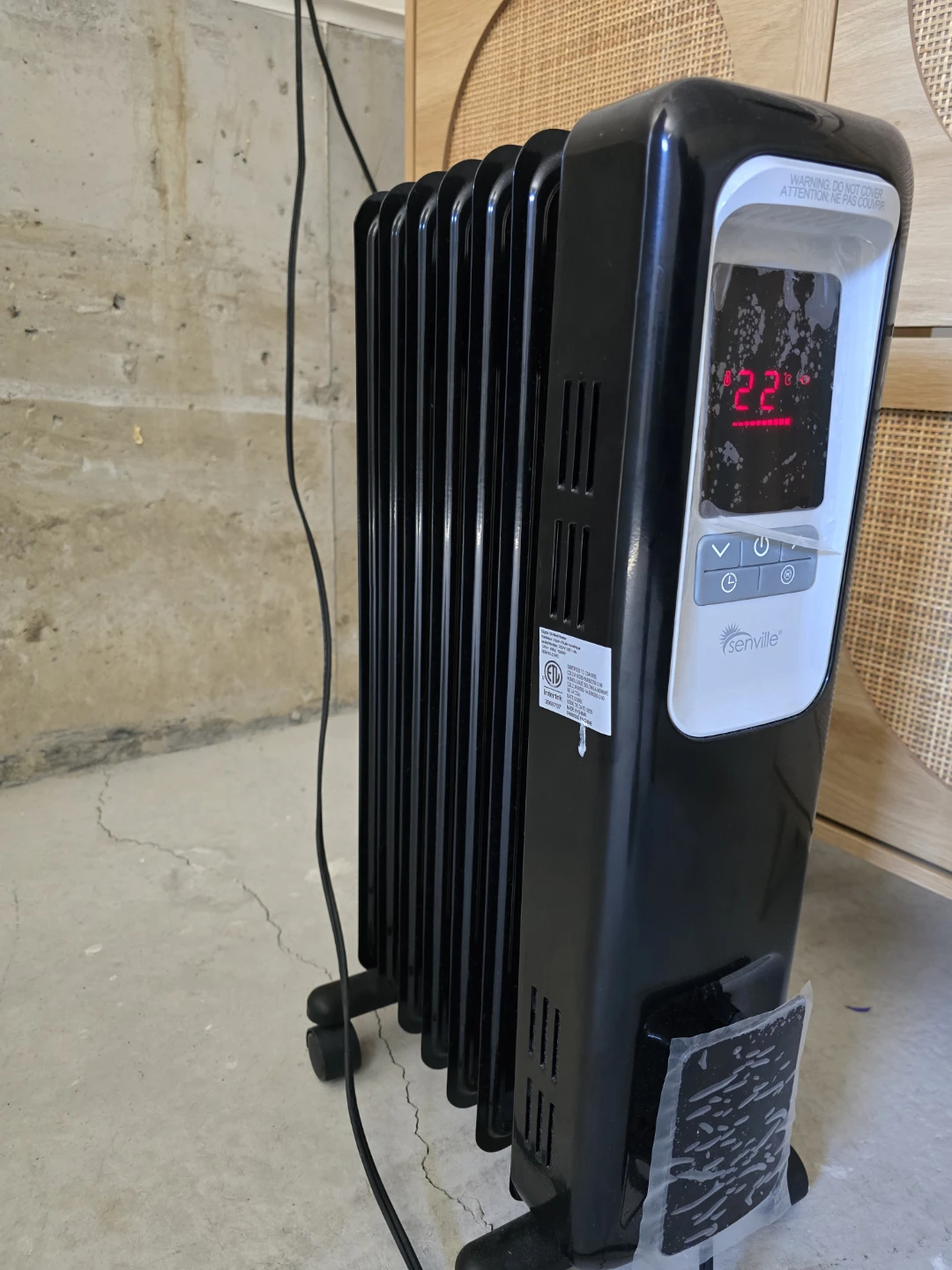Senville Digital Oil-Filled Radiator Heater - photo 2