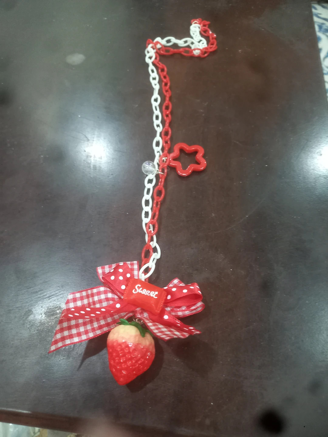 Strawberry Ribbon necklace