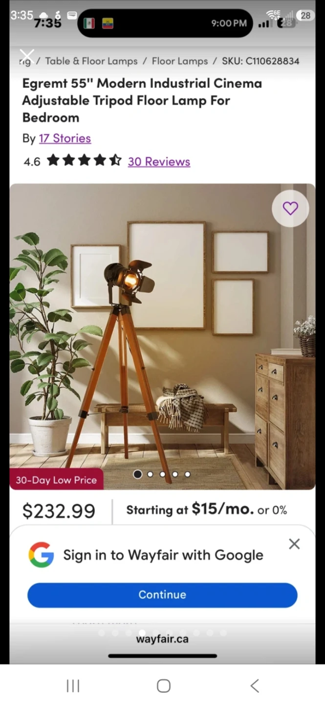 17 Stories Egremt High Quality Floor Lamp - photo 3