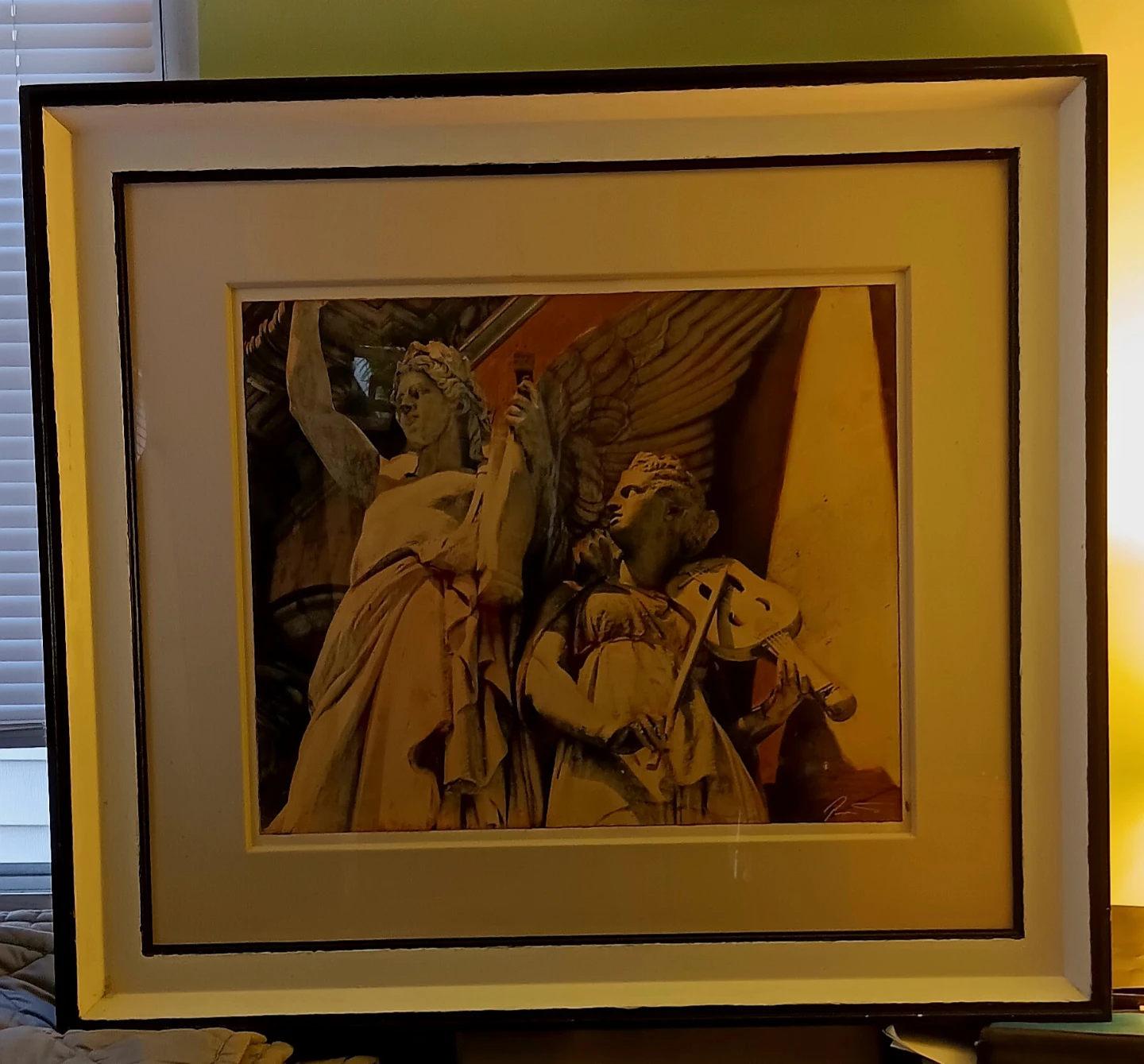 MASSIVE 34"×38" VINTAGE 2002 MADE IN ITALY Angel Musicians - photo 2