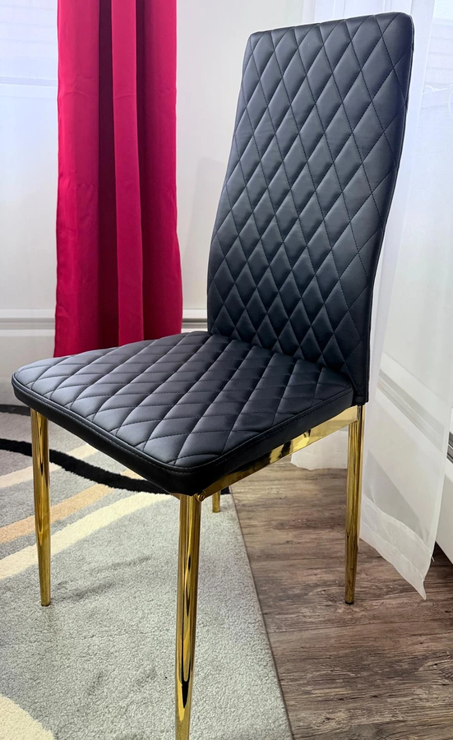 Furniturebox Milan Gold Dining Chairs - Set of 6 - photo 4