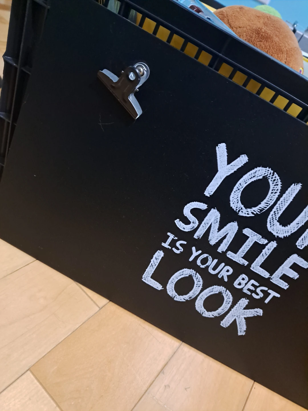 Black Clipboard Wall Decor with Quote - photo 2
