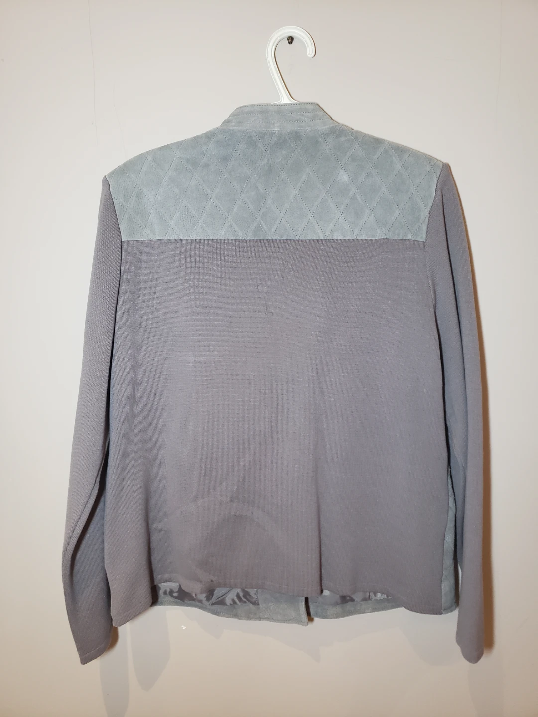 Peter Nygard Grey Suede and Knit Jacket - photo 3