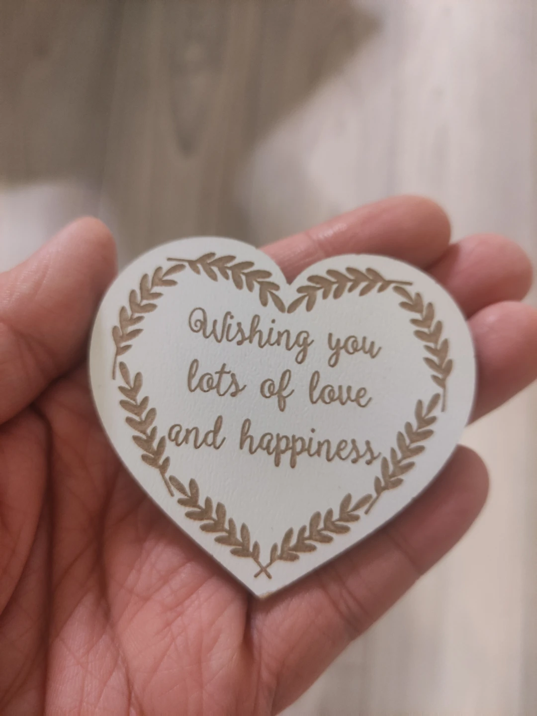 Heart-shaped fridge magnet 🏈