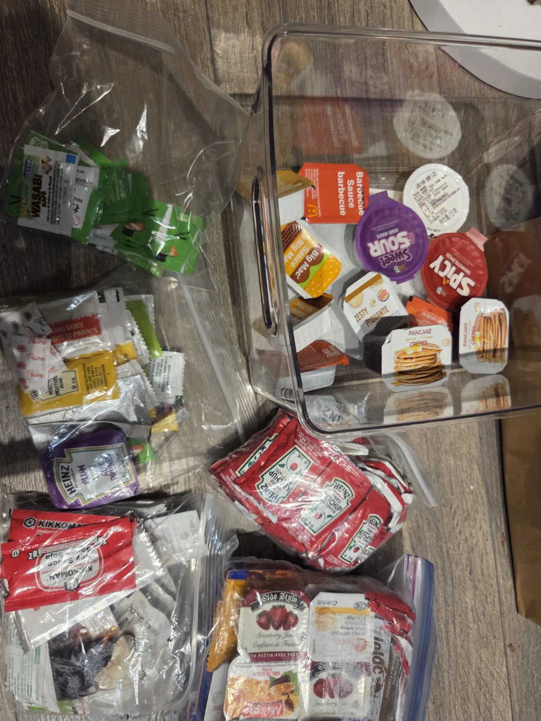 Various condiments