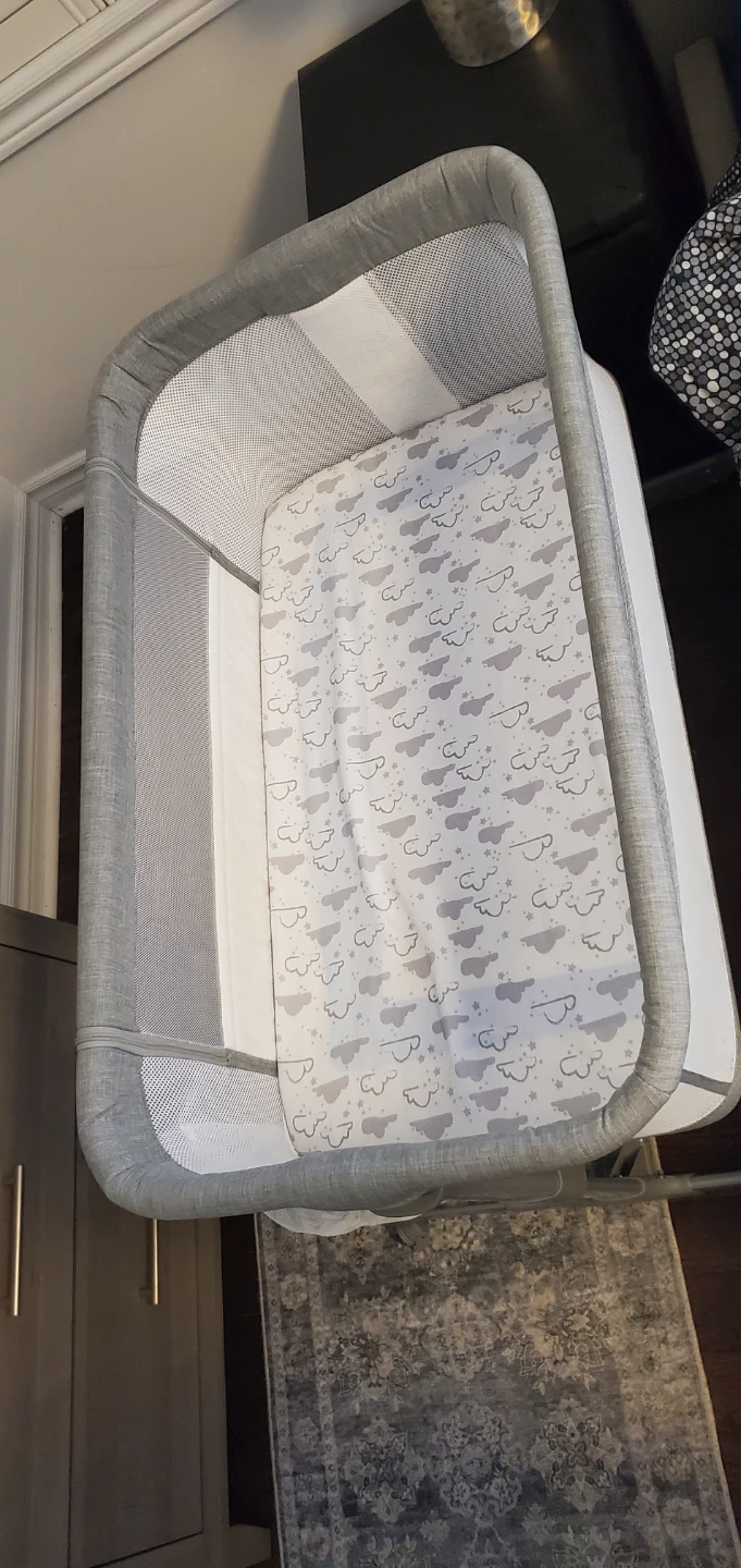 *Like New* TCBunny 2-in-1 Baby Bassinet & Bedside Sleeper - Grey - photo 3