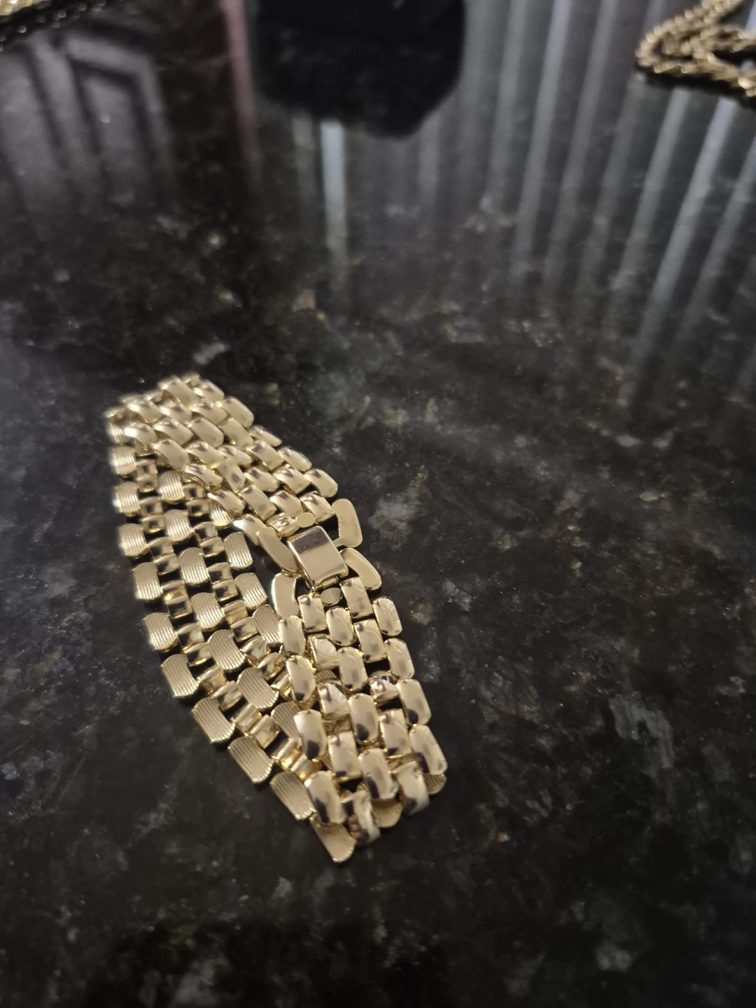 Gold Tone Link Bracelet