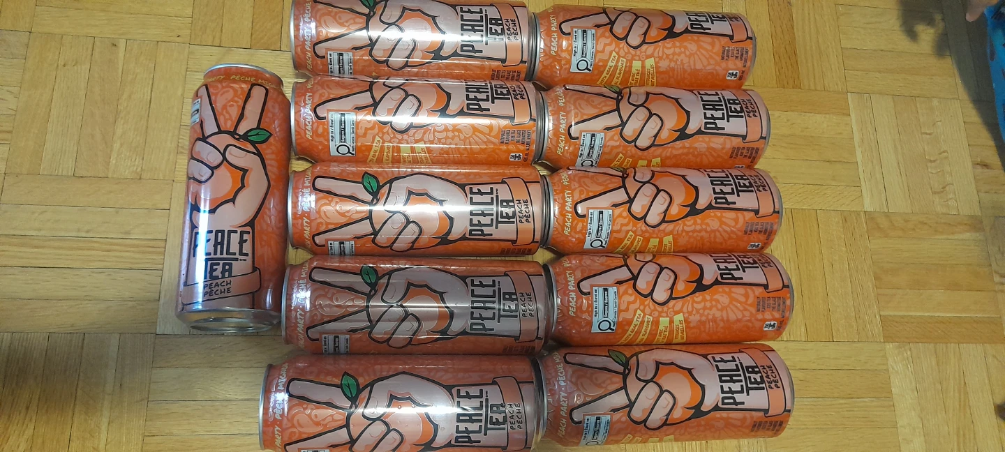 11 Peace Tea Peach Cans - photo 4