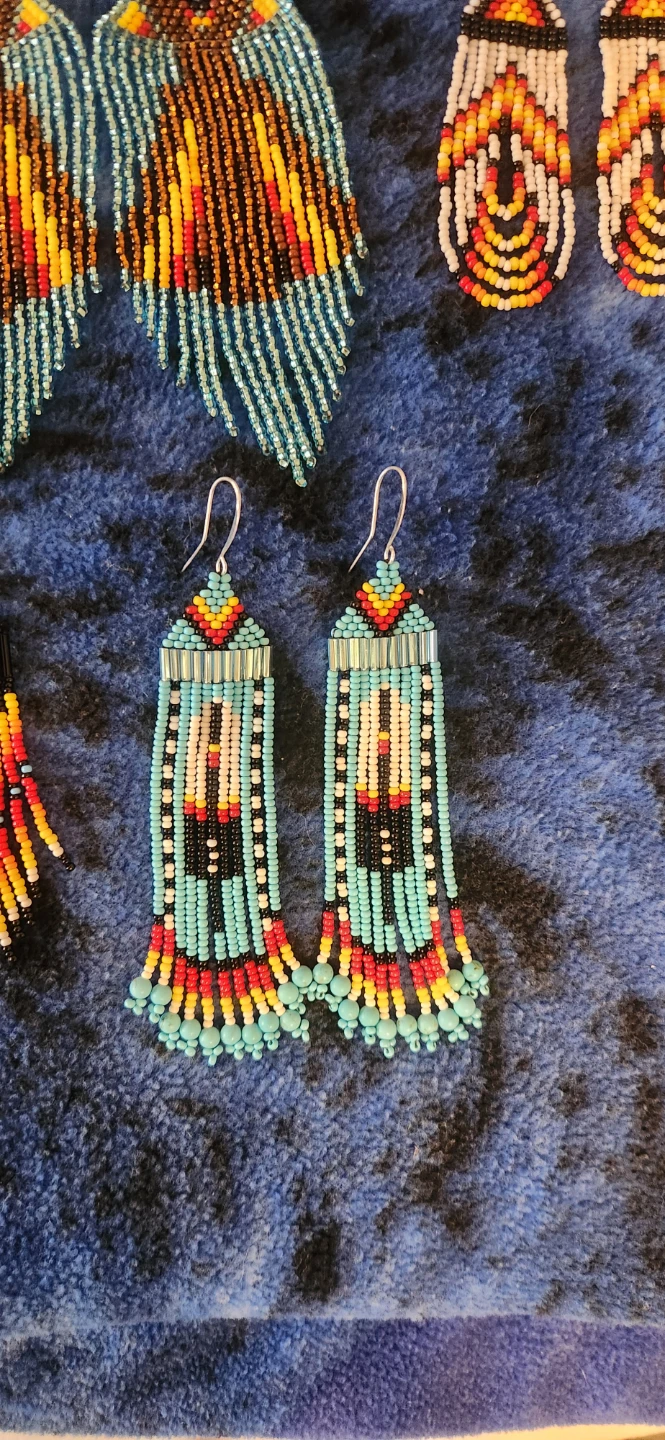 Handmade beaded earrings