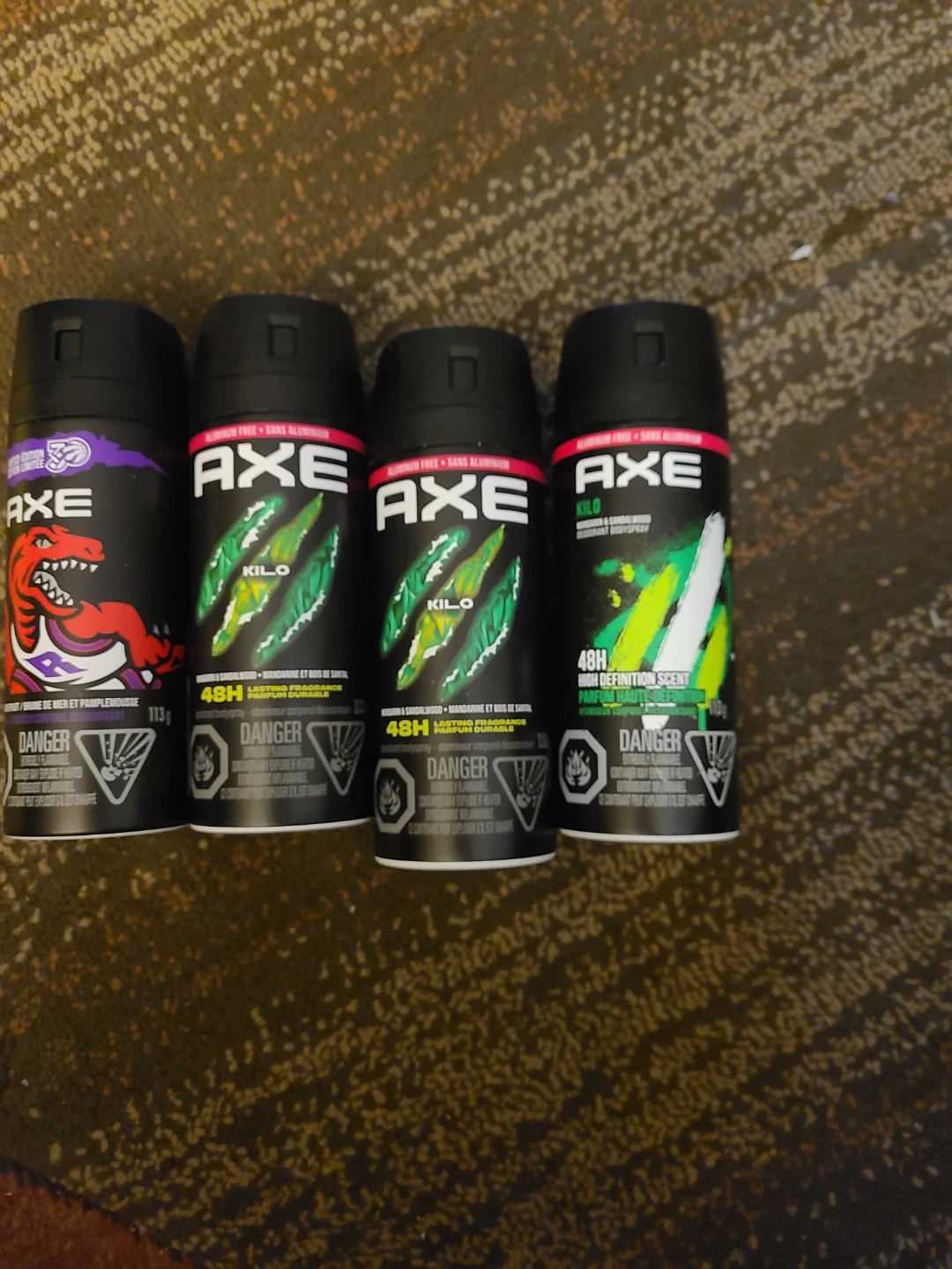 4 AXE Deodorant Bodyspray