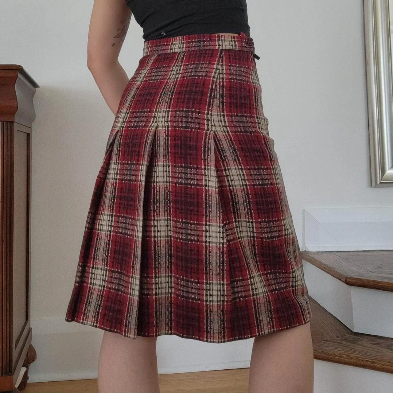 Vintage plaid skirt