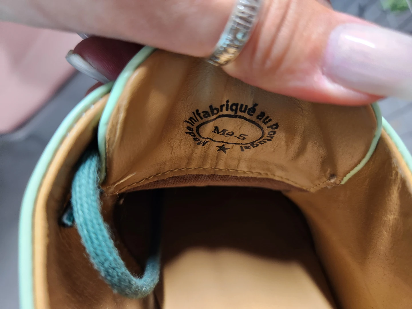 Mint Green Leather Fluevog - photo 4