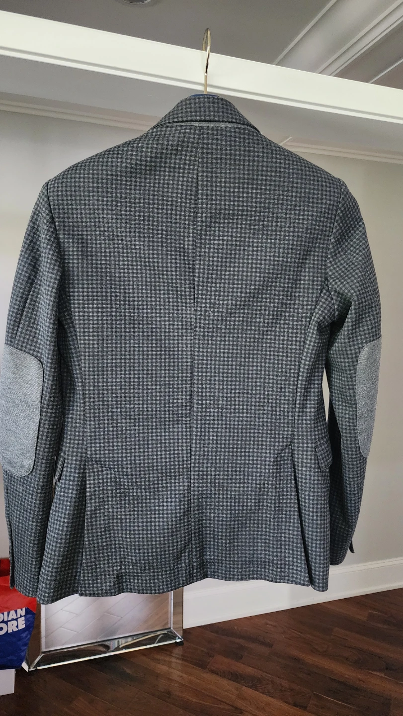 Zara Man Grey Check Blazer - photo 2