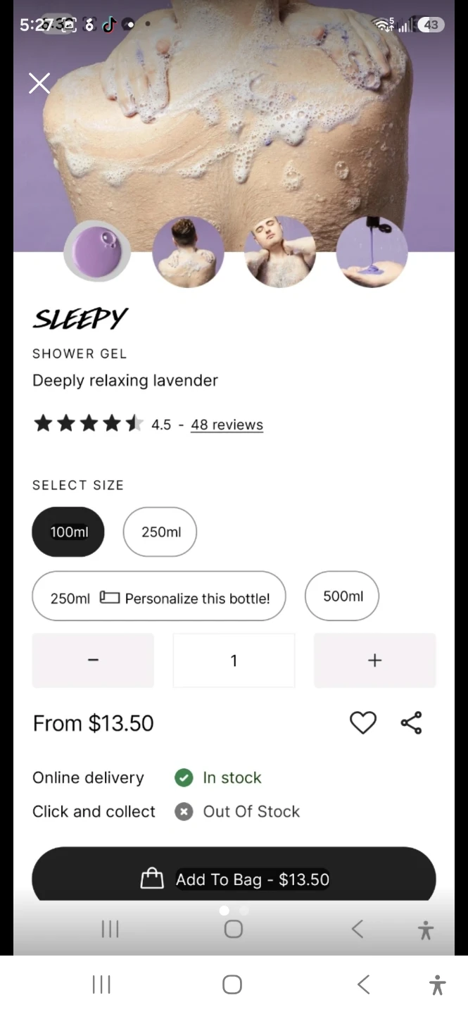 Lush Sleepy Shower Jelly
