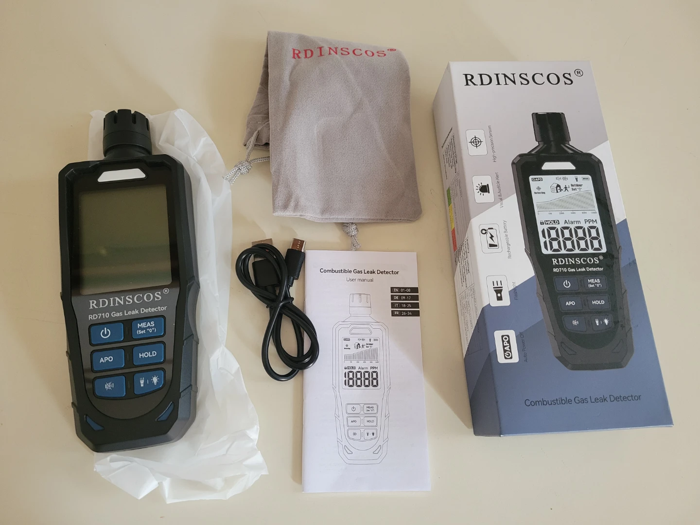 RDINSCOS RD710 Combustible Gas Leak Detector