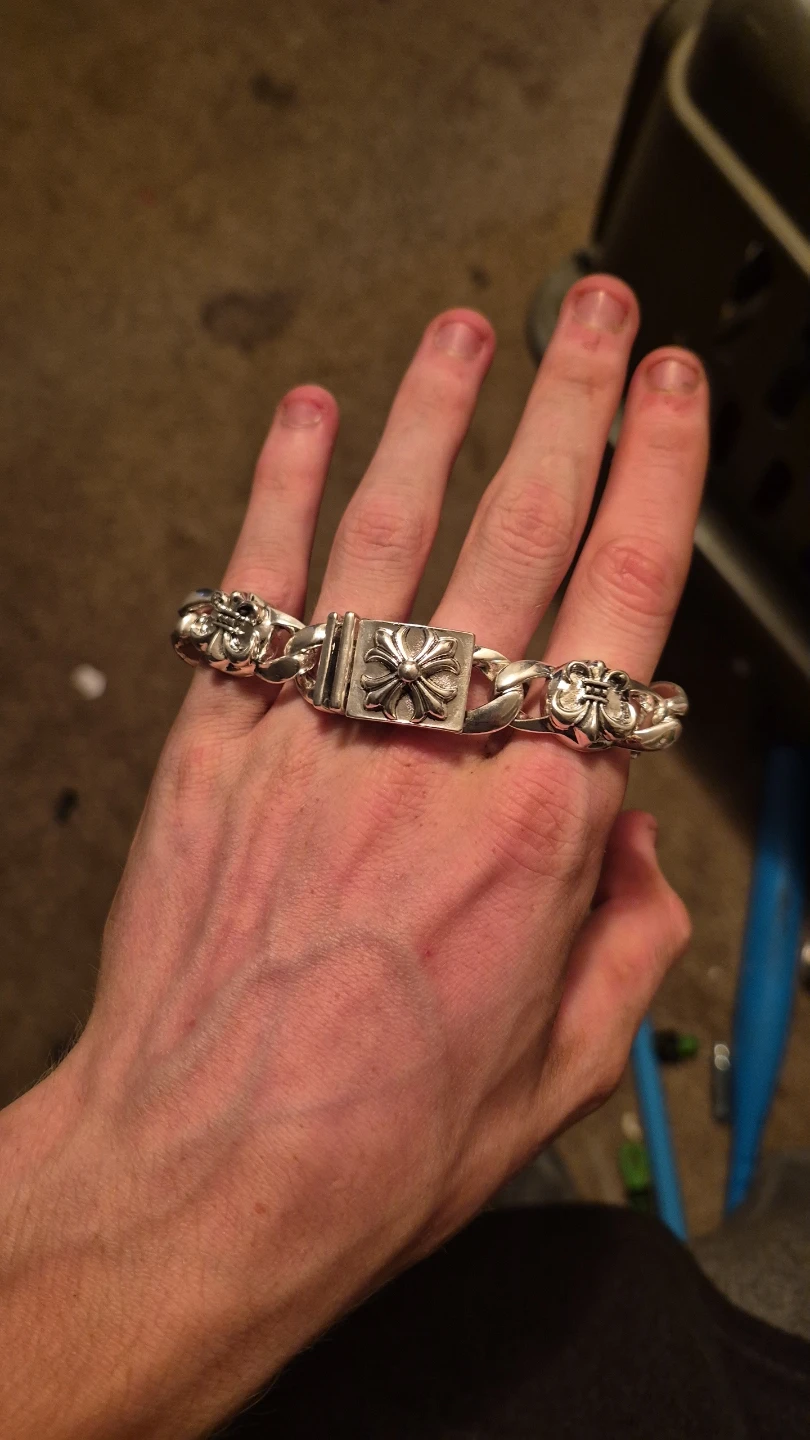 Chrome Hearts Multi-Link Silver Bracelet - photo 4