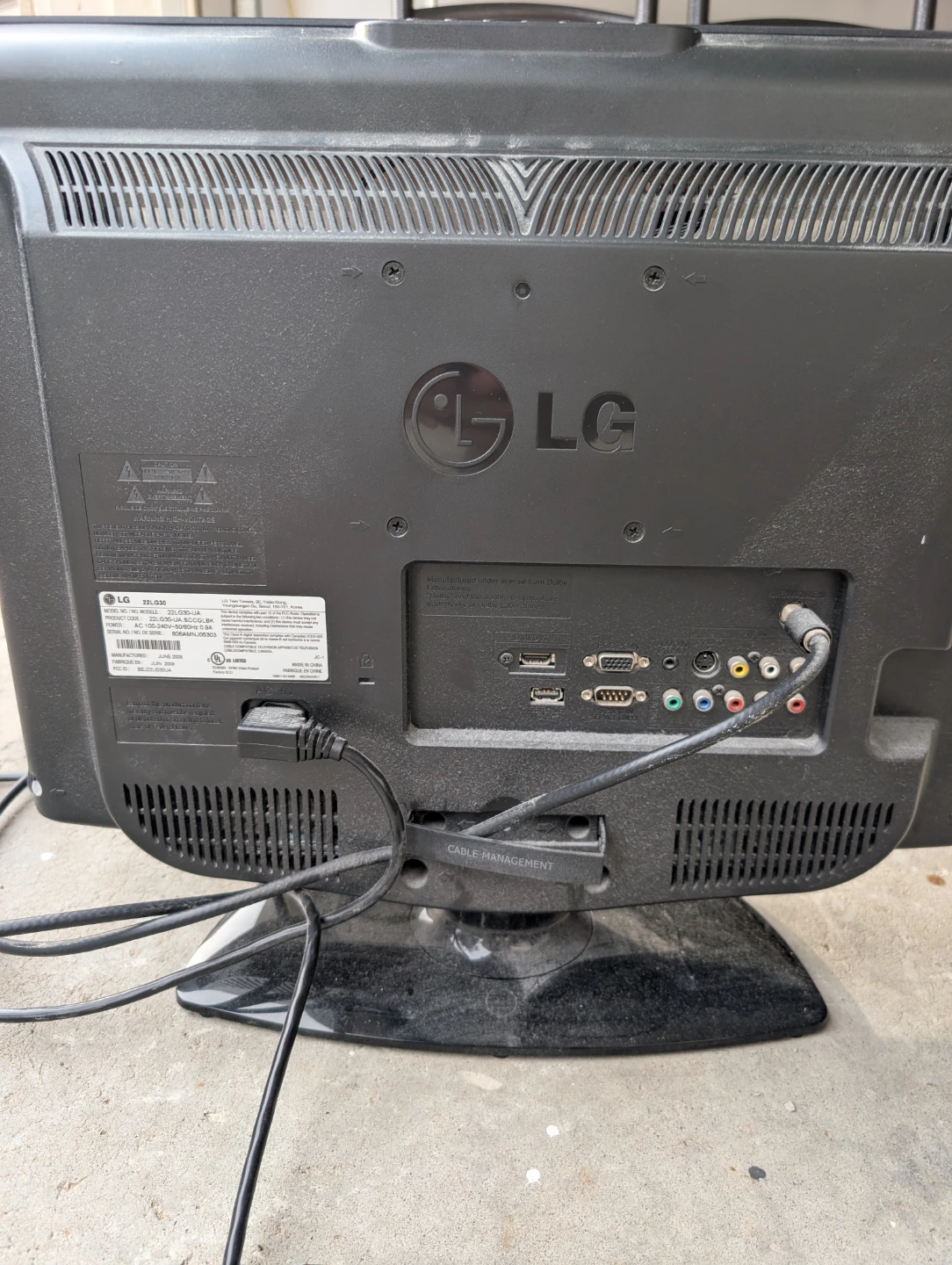 LG 22-inch LCD Television 22LG30 - photo 2