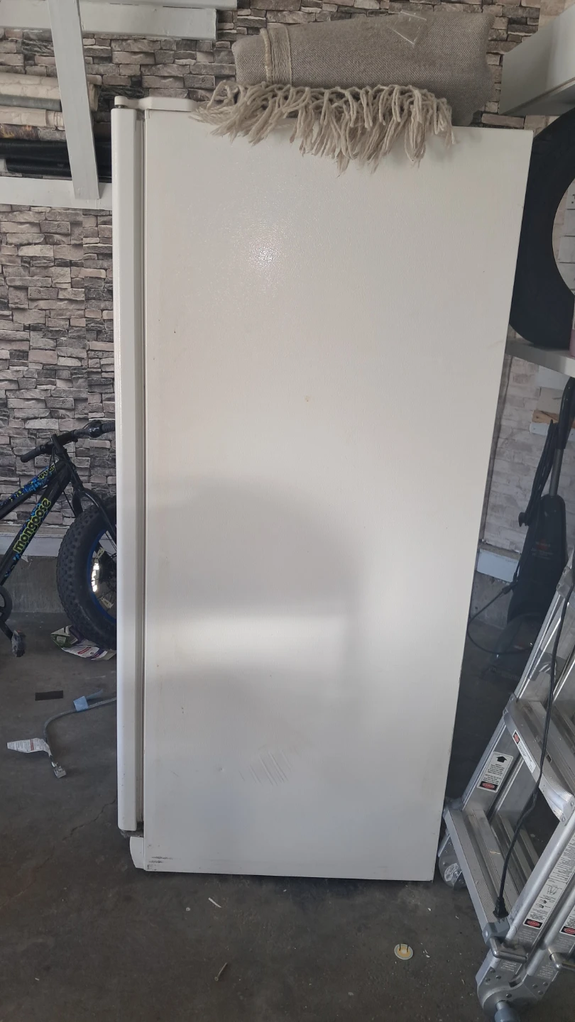 Whirlpool side-by-side refrigerator, white