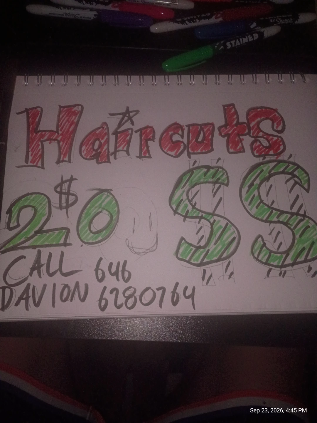 HAIRCUTS $20