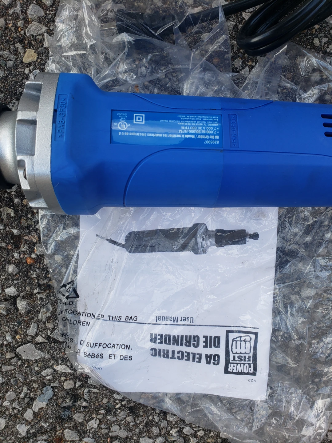 Power Fist 6A Electric Die Grinder