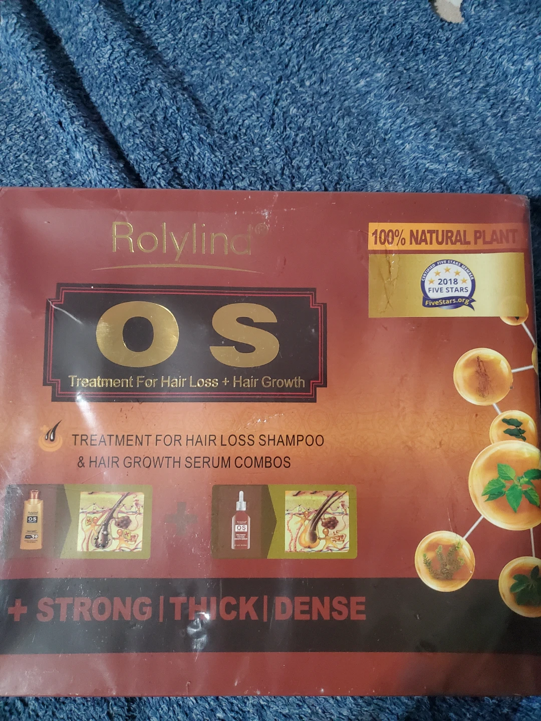 Rolylind OS Hair Loss Treatment & Growth Serum Combo