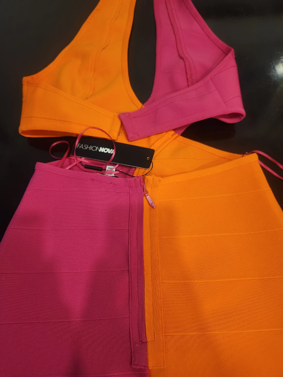 Fashion Nova Two-Tone Bandage Dress - photo 3
