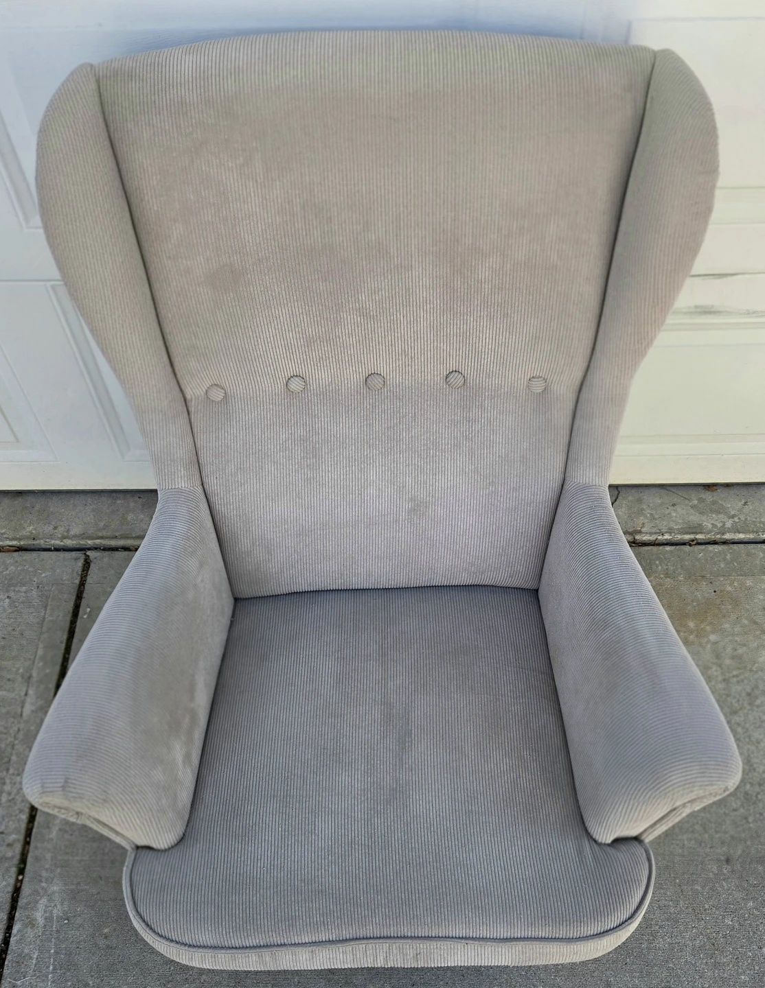 IKEA STRANDMON Wingback Chair. Beige Corduroy. From Showhome! - photo 2