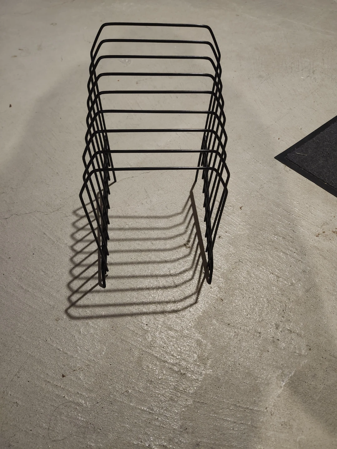 Black wire desk file organizer