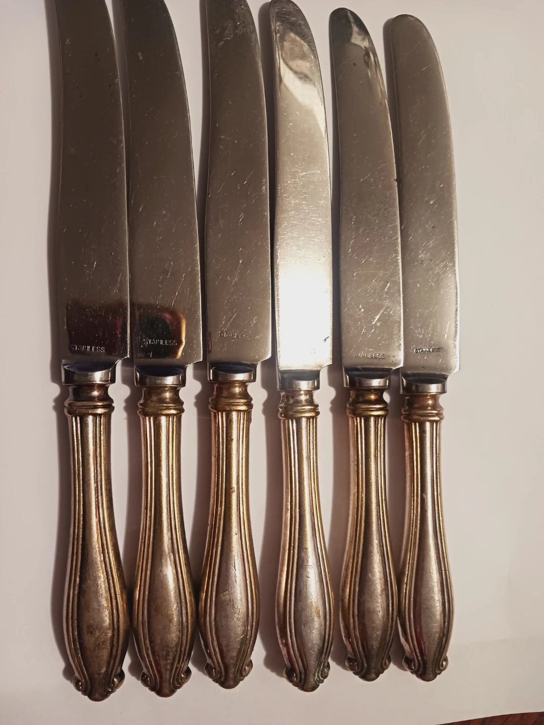 Set of 6 Silver Dinner Knives - photo 4