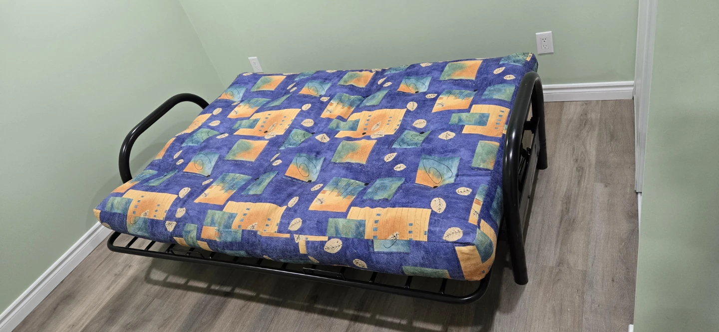 Convertible Metal Frame Futon bed sofa mattress