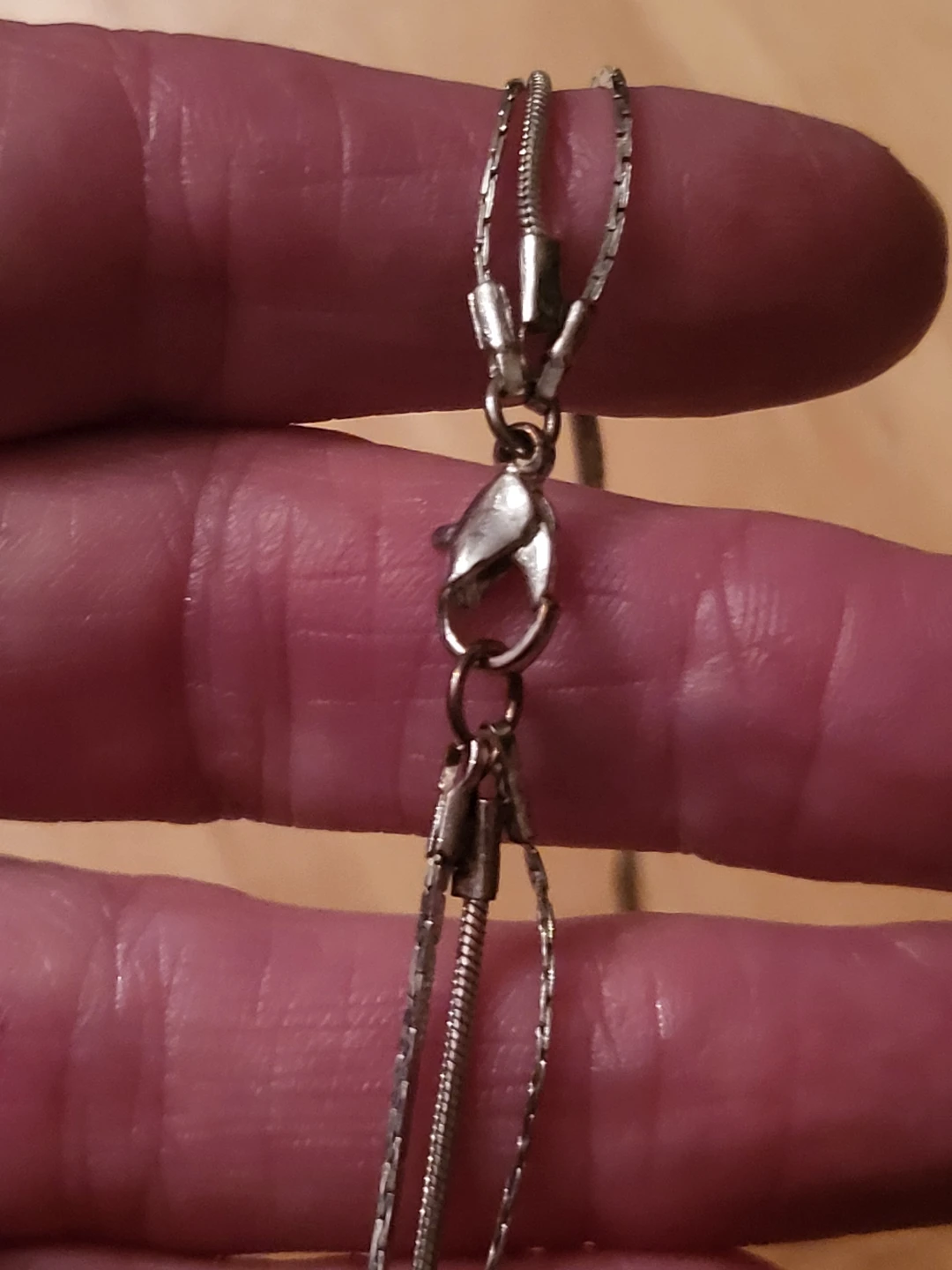 Multi-strand silver-tone necklace - photo 3