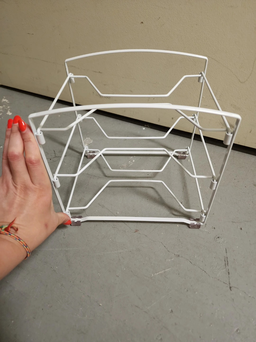 White Wire 3-Tier Storage Rack - photo 3