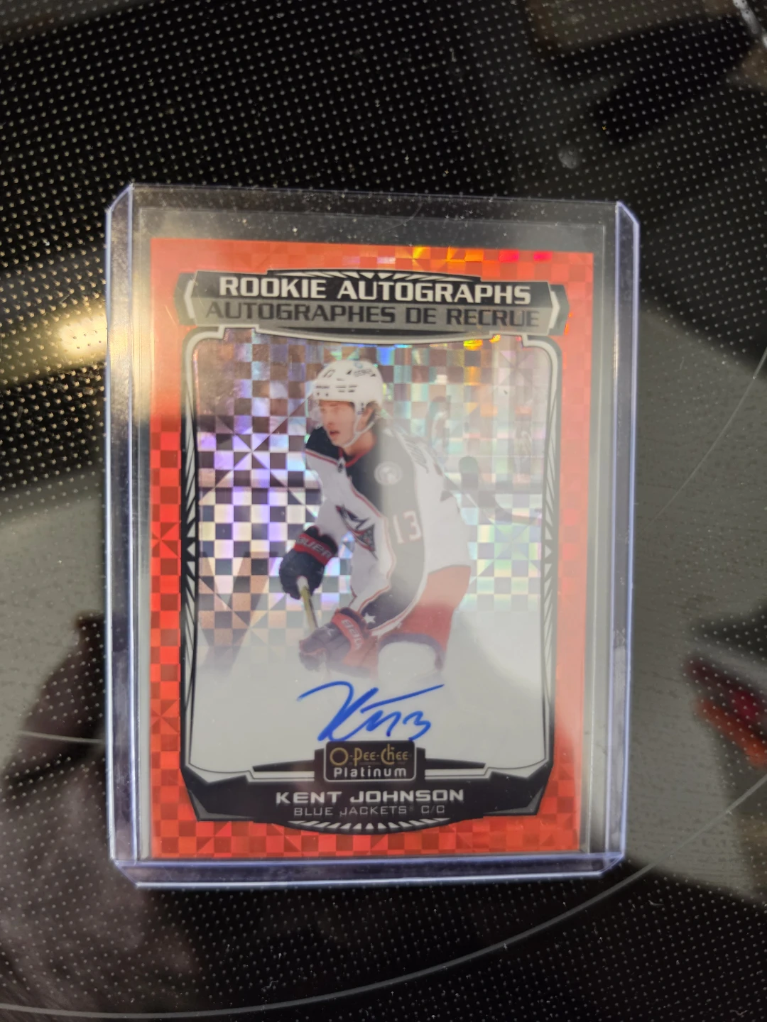 Kent Johnson 2022-23 O-Pee-Chee Platinum Rookie Auto 13/15 - photo 2