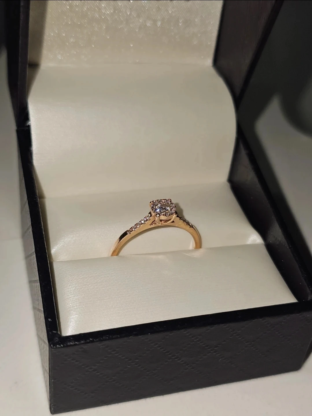 14kt Rose Gold Diamond Engagement Ring
