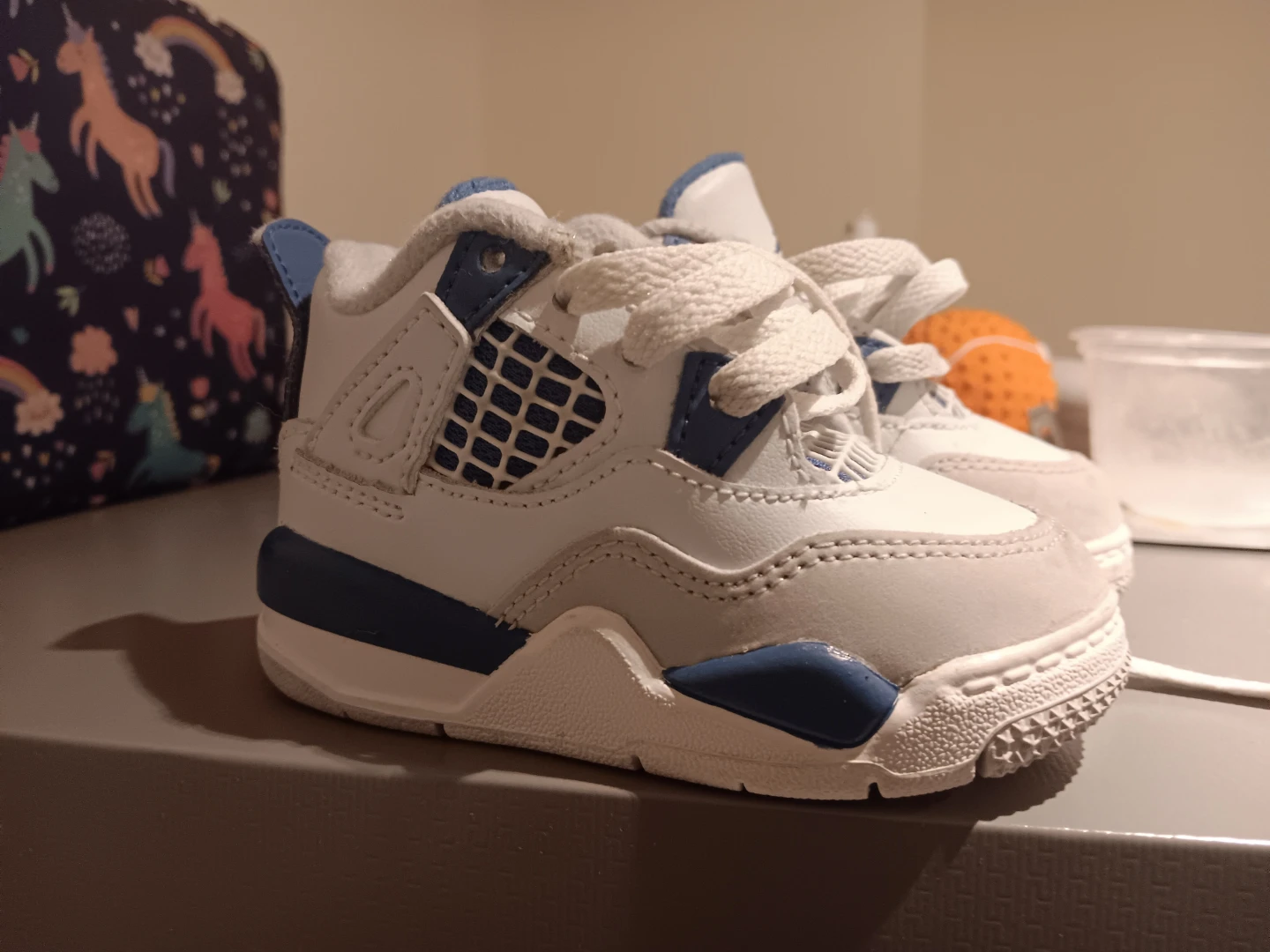 4C Nike Air Jordan 4 Retro Military Blue Toddler