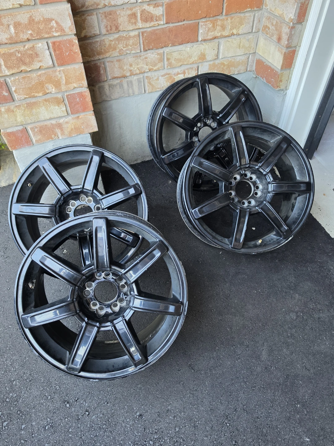 20" Black Winter Rims (Set of 4)