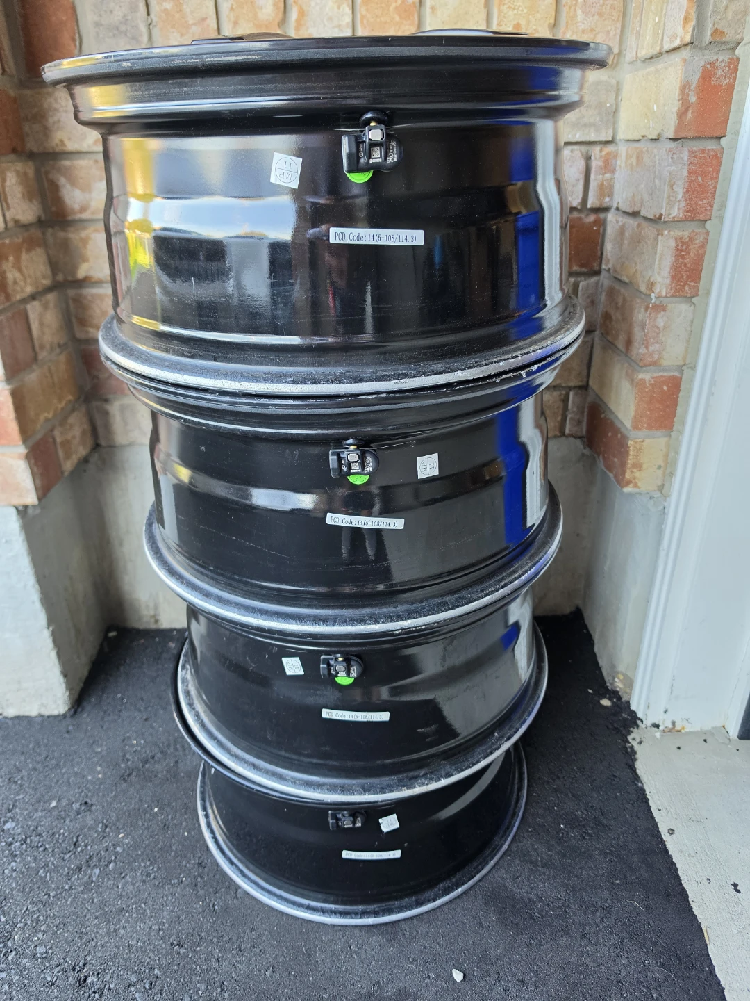 20" Black Winter Rims (Set of 4) - photo 5