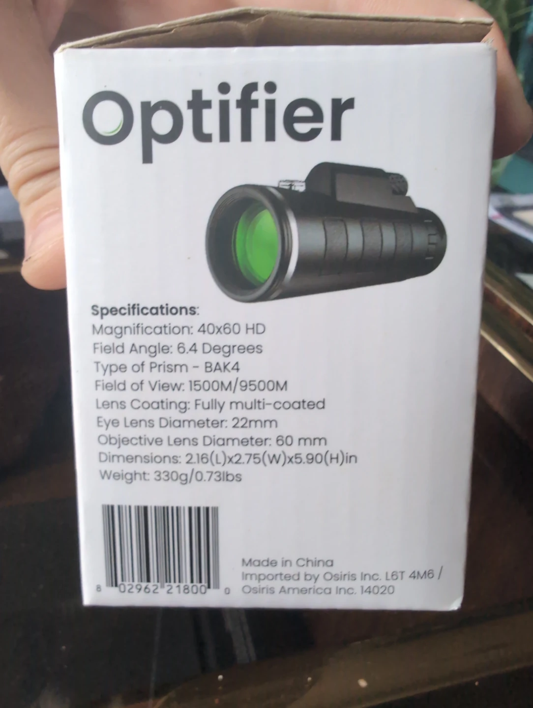 Optifier HD Monocular Telescope 40x60 - photo 3