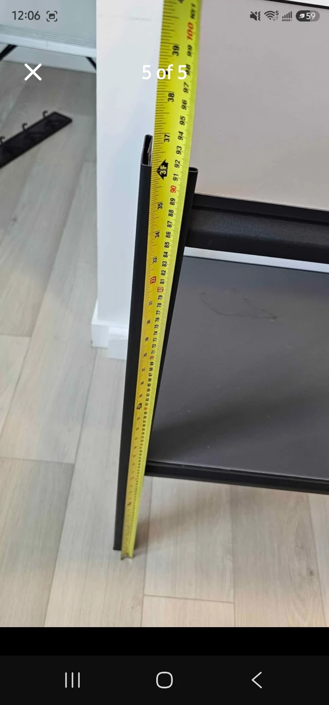 Black metal garage table - photo 5