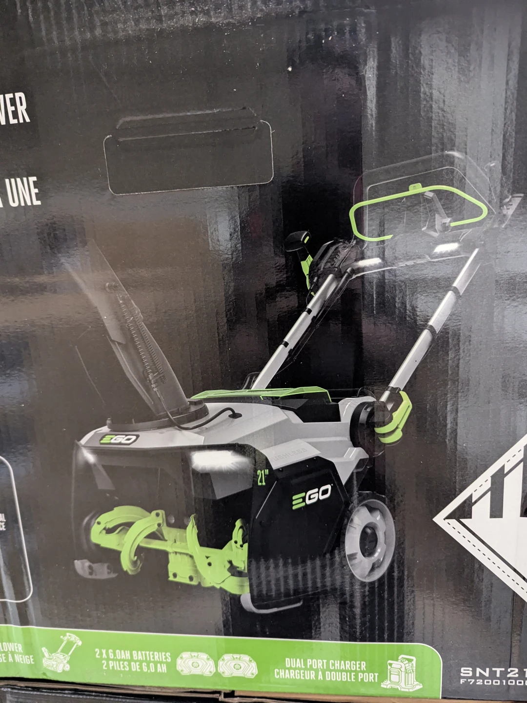 EGO 21" Single-Stage Snow Blower with Peak Power