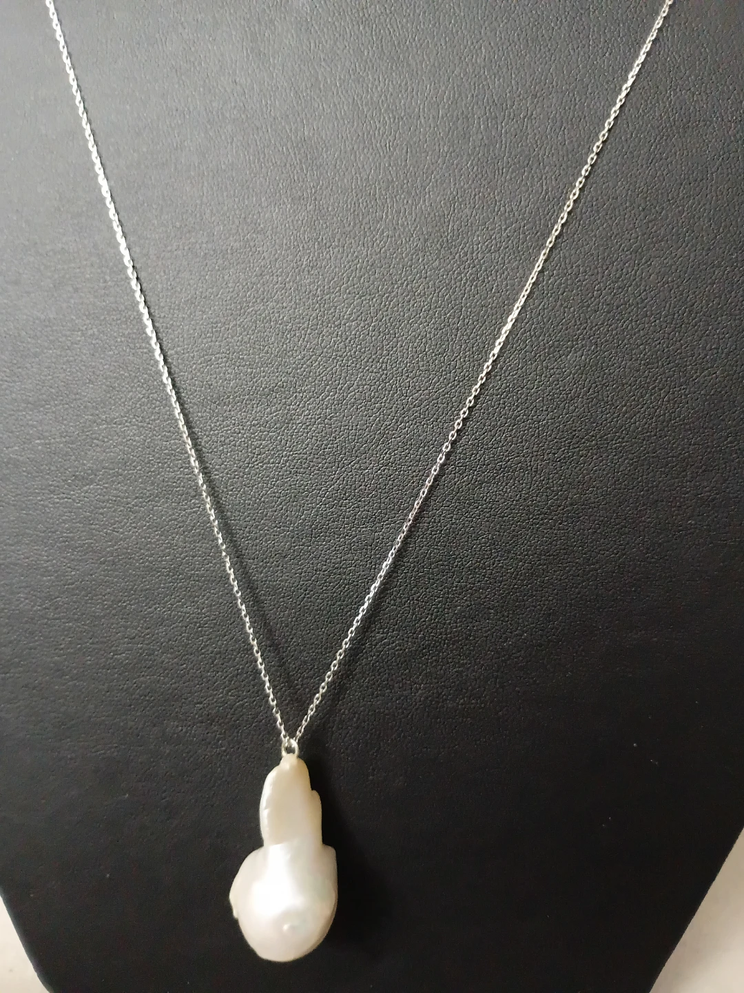 Sterling Silver Italy 925 Baroque Pearl Necklace - photo 2