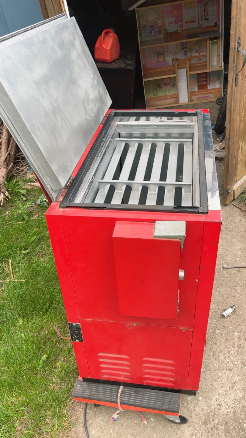 1960 vintage Coca-Cola ideal sliding coin mechanism cooler - photo 5