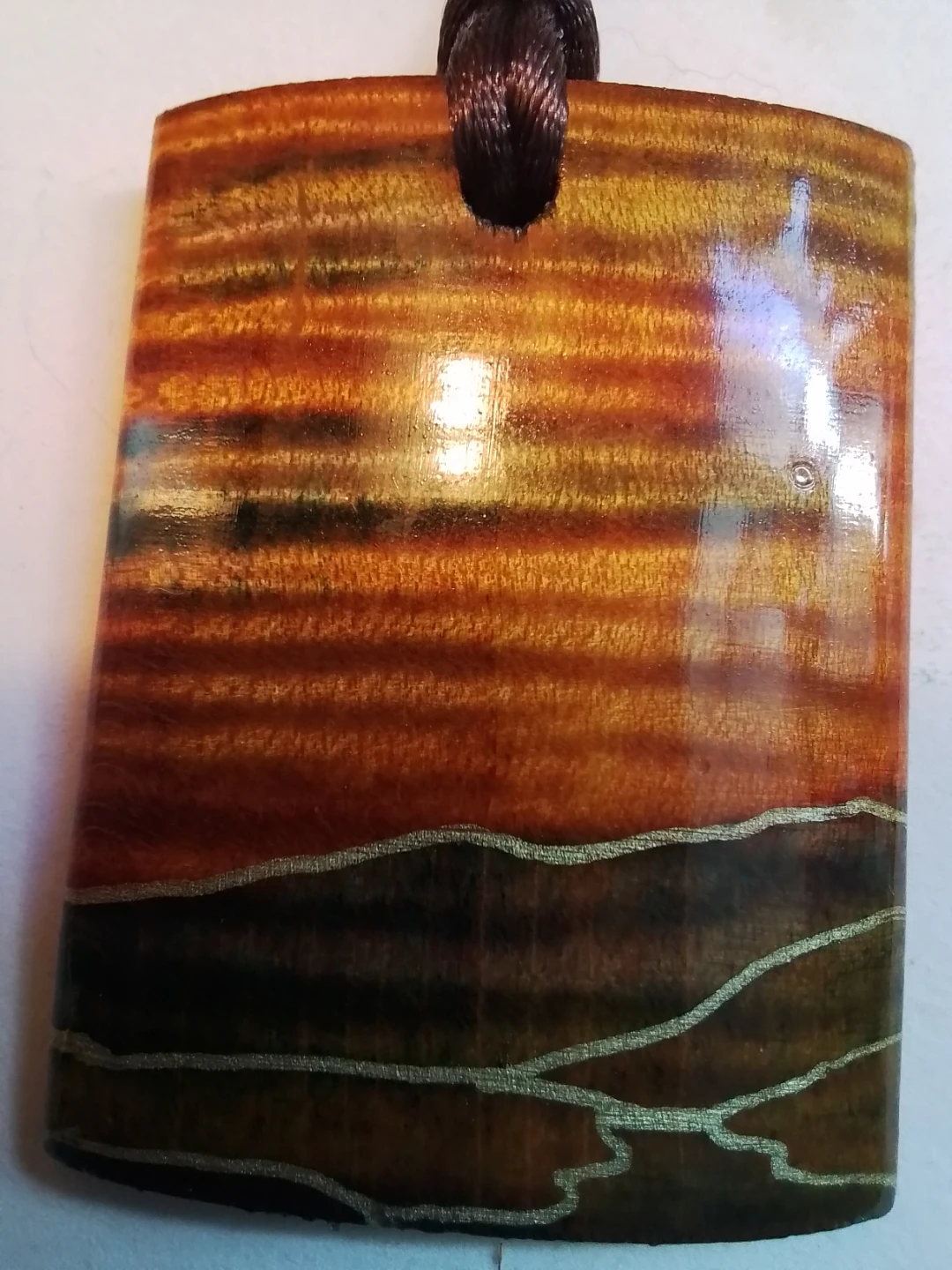 Custom Artisan Landscape Pendant - photo 3