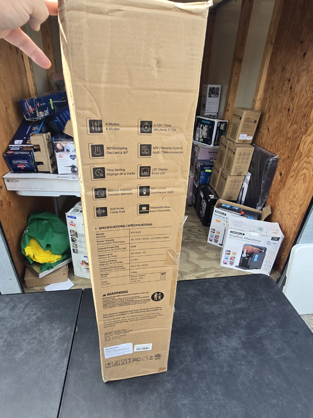 Pureborne 36-Inch Tower Fan Model HTF1001