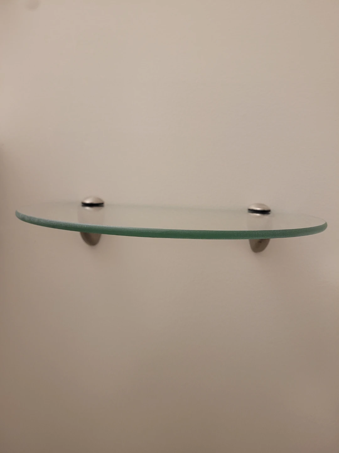 Wall-Mounted Glass Floating Shelves